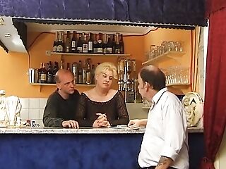 Nasty German Blonde Spanked And Hard In The Bar